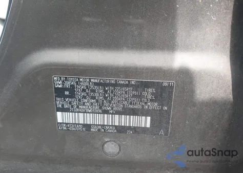 2011 Toyota Rav4 from USA, damaged, VIN 2T3ZK4DV1BW012896